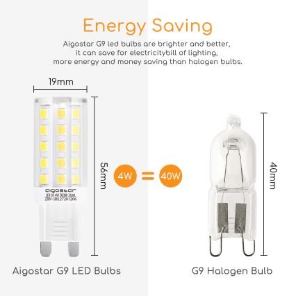 LED Žarulja G9/4W/230V 3000K - Aigostar