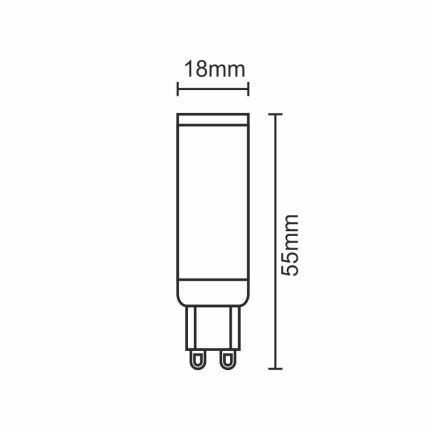 LED Žarulja G9/5W/230V 2800K