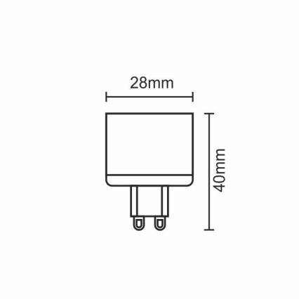 LED Žarulja G9/5W/230V 2800K