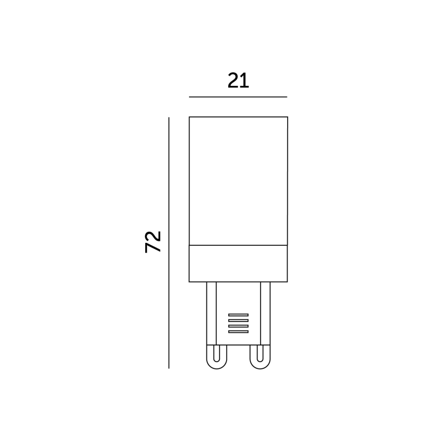 LED Žarulja G9/6W/230V 4000K