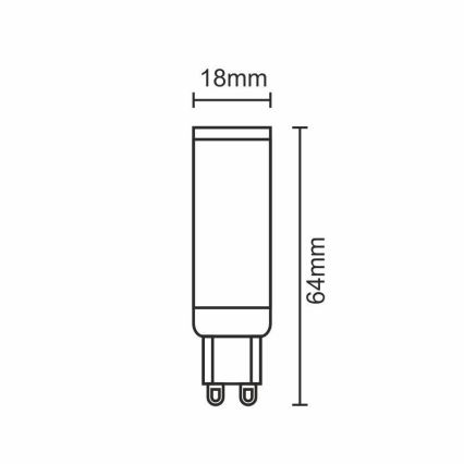 LED Žarulja G9/7W/230V 2800K