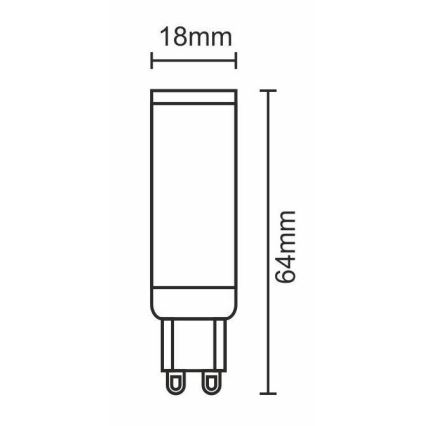 LED Žarulja G9/7W/230V 6000K