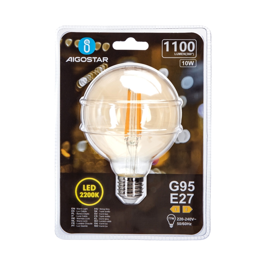 LED Žarulja G95 E27/10W/230V 2200K - Aigostar