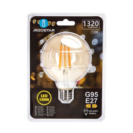 LED Žarulja G95 E27/12W/230V 2200K - Aigostar