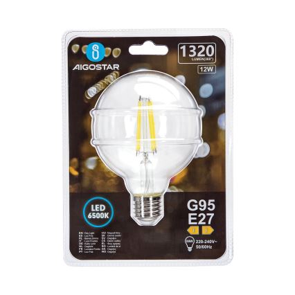 LED Žarulja G95 E27/12W/230V 6500K - Aigostar