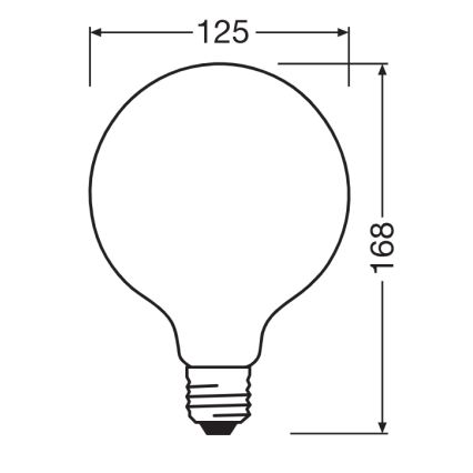 LED žarulja GLOBE CLASSIC FILAMENT G125 E27/11,6W/230V 4000K - Ledvance