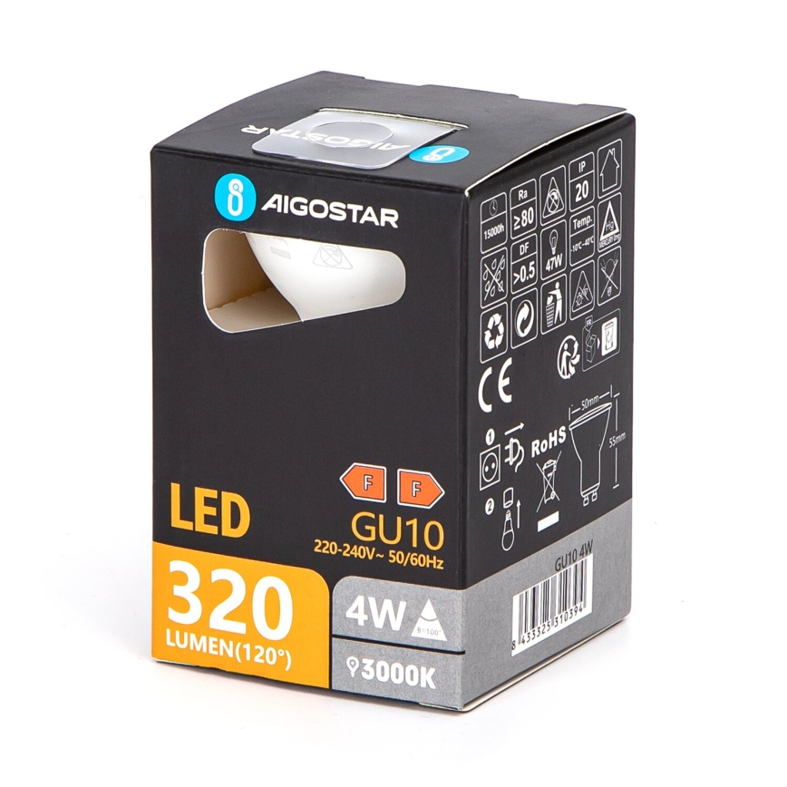 LED Žarulja GU10/4W/230V 3000K - Aigostar