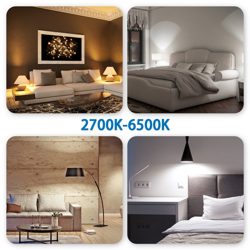 LED prigušivača žarulja GU10/6W/230V 2700-6500K Wi-Fi - Aigostar