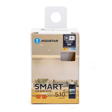 LED prigušivača žarulja GU10/6W/230V 2700-6500K Wi-Fi - Aigostar