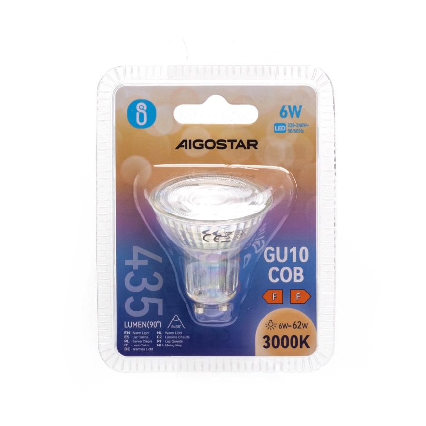 LED Žarulja GU10/6W/230V 3000K - Aigostar
