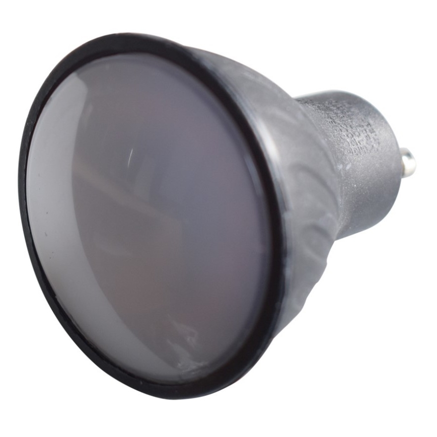 LED Žarulja GU10/6W/230V 3000K crna