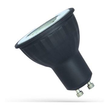 LED Žarulja GU10/6W/230V 3000K crna