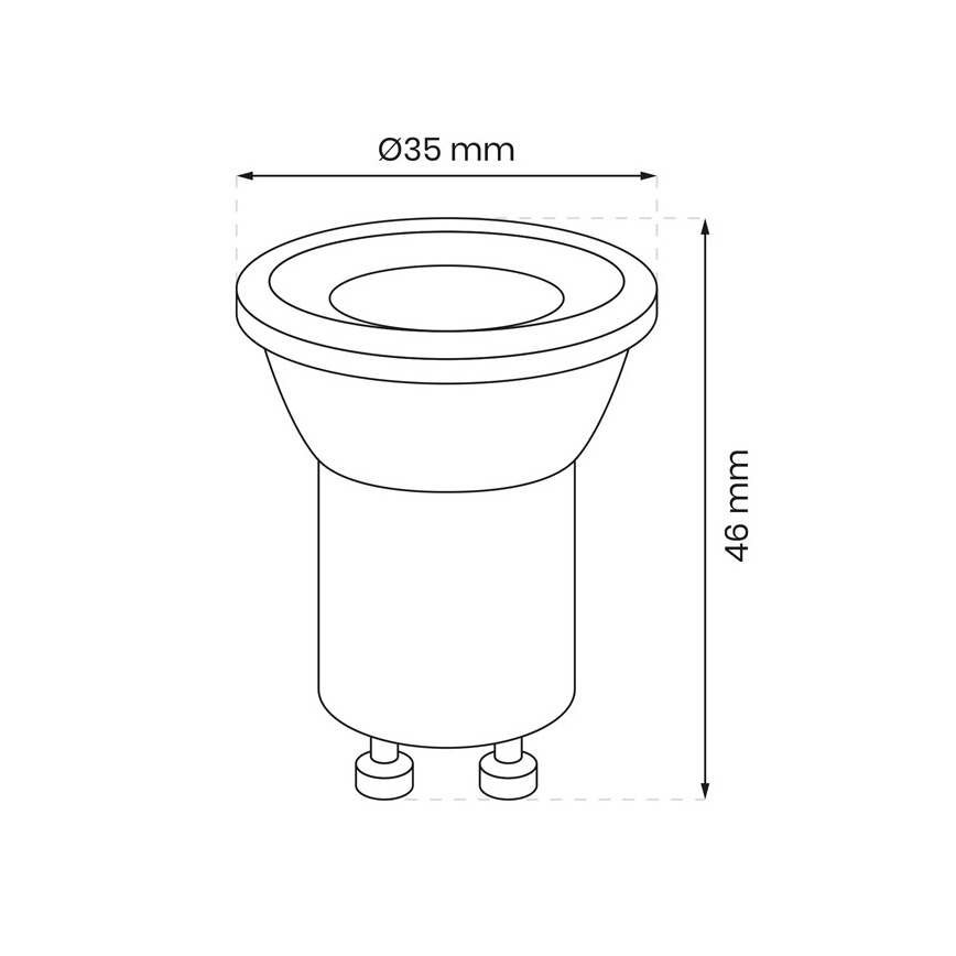 LED Žarulja GU10-MR11/3W/230V 3000K