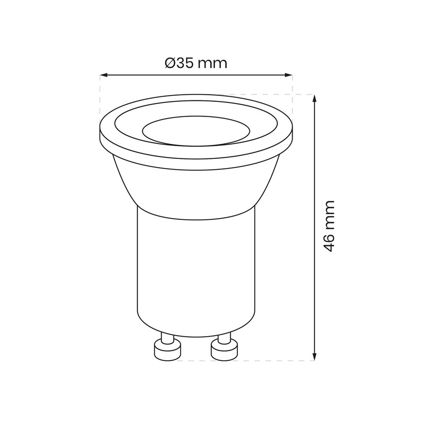LED Žarulja GU10-MR11/3W/230V 4000K