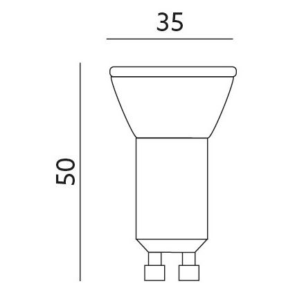 LED Žarulja GU10-MR11/4W/230V 3000K