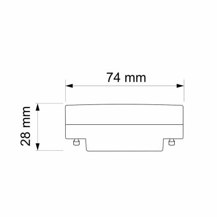 LED Žarulja GX53/6W/230V 4000K