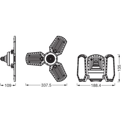 LED žarulja HIGHBAY E27/40W/230V 4000K - Osram
