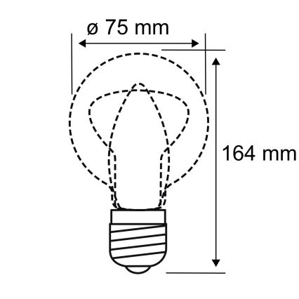 LED Žarulja INNER B75 E27/3,5W/230V 1800K - Paulmann 28877