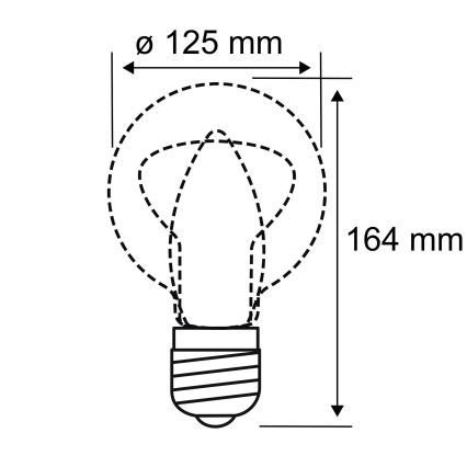 LED Žarulja INNER G125 E27/3,5W/230V 1800K - Paulmann 28875