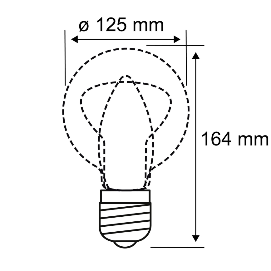 LED Žarulja INNER G125 E27/3,5W/230V 1800K - Paulmann 28875