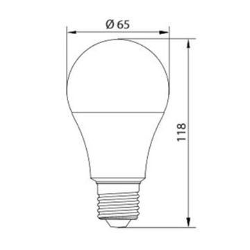 LED Žarulja LEDSTAR A65 E27/15W/230V 3000K