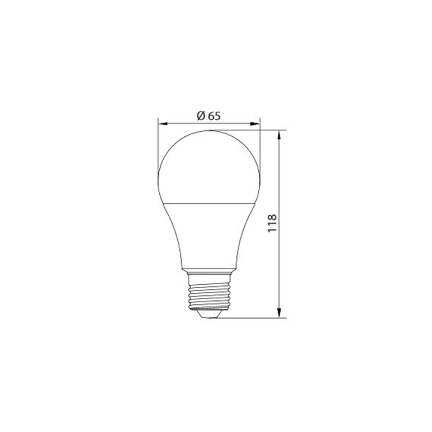 LED Žarulja LEDSTAR A65 E27/15W/230V 3000K