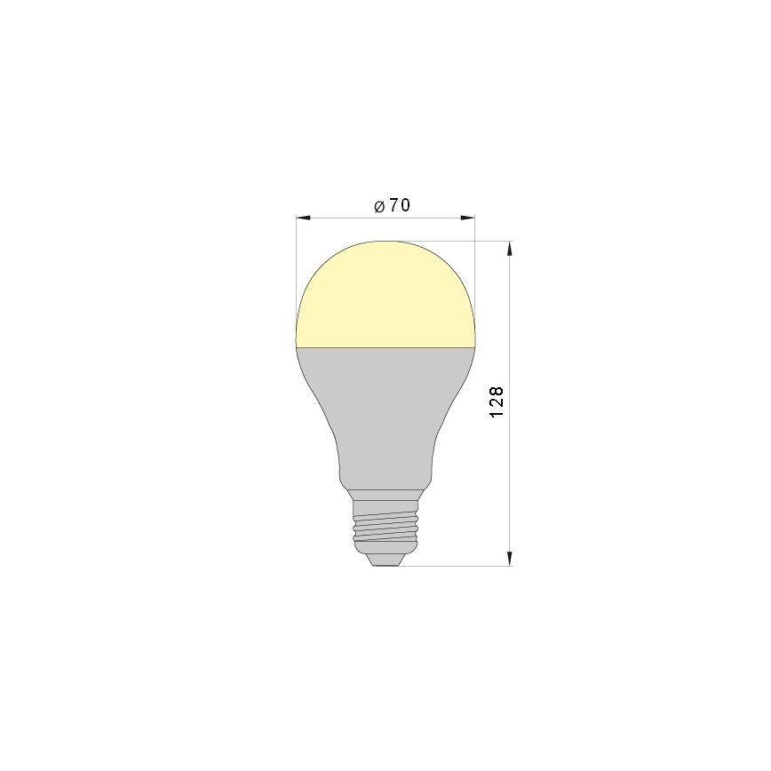 LED Žarulja LEDSTAR A70 E27/18W/230V 3000K