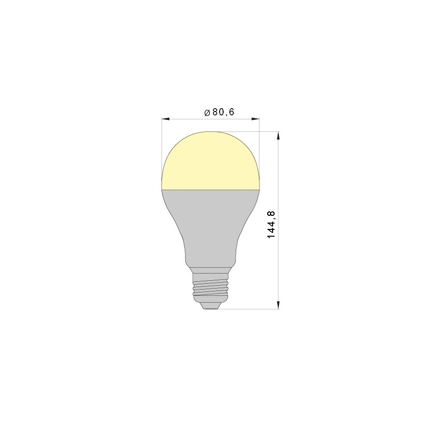 LED Žarulja LEDSTAR A80 E27/20W/230V 3000K