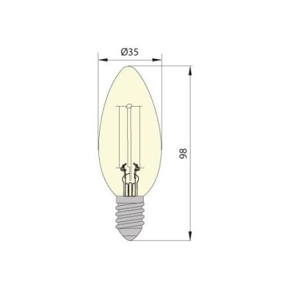 LED žarulja LEDSTAR CLASIC E14/5W/230V 3000K