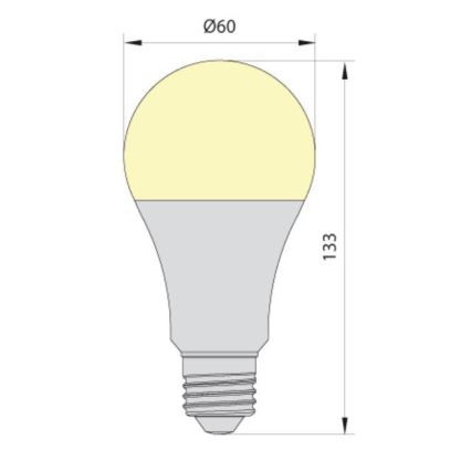 LED Žarulja LEDSTAR ECO A65 E27/20W/230V 4000K