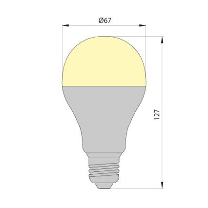 LED Žarulja LEDSTAR ECO E27/10W/230V 3000K