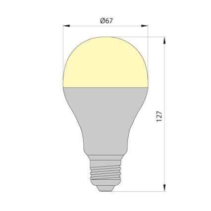 LED Žarulja LEDSTAR ECO E27/12W/230V