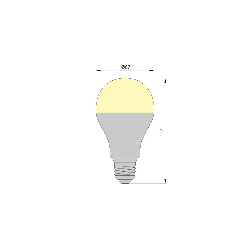 LED Žarulja LEDSTAR ECO E27/12W/230V