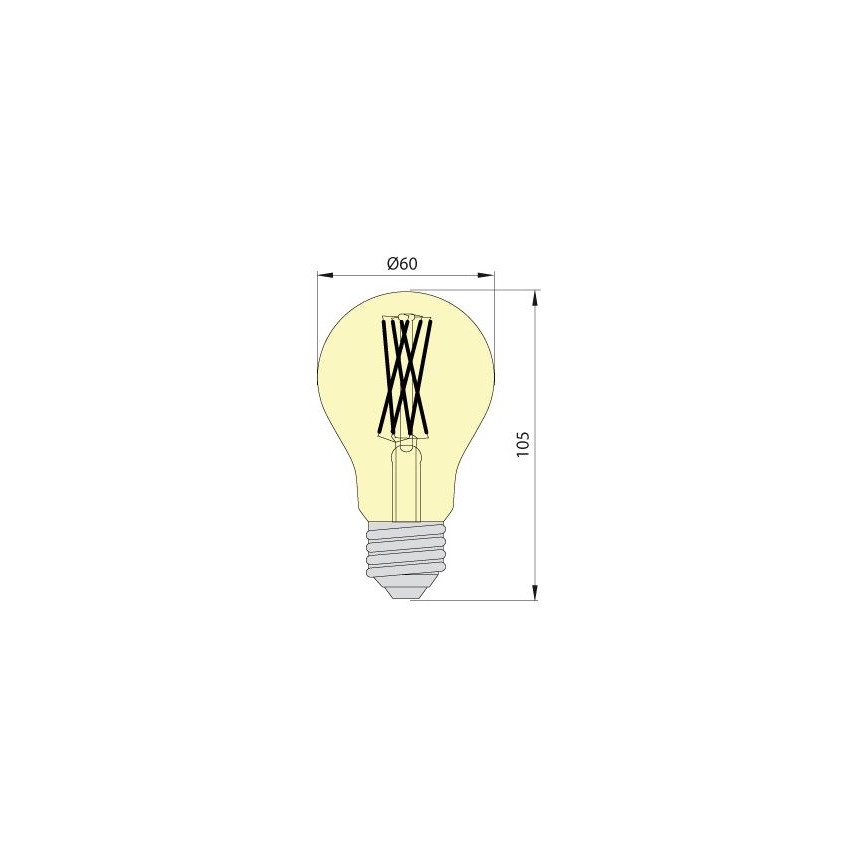 LED Žarulja LEDSTAR VINTAGE A60 E27/12W/230V