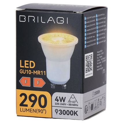 LED žarulja MR11 GU10/4W/230V 3000K 60° - BRILAGI
