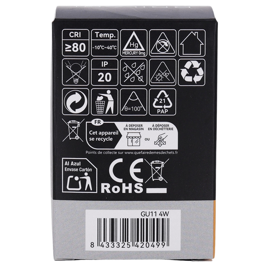 LED žarulja MR11 GU10/4W/230V 3000K - Brilagi