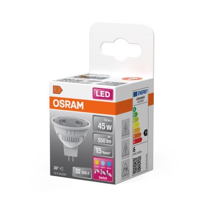 LED žarulja MR16 GU5,3/5,6W/12V 2700/4000/6500K 36° - Osram