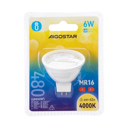 LED Žarulja MR16 GU5,3/6W/12V 4000K - Aigostar