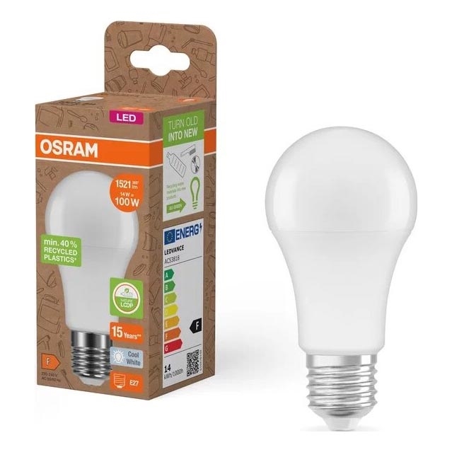 LED Žarulja od reciklirane plastike A100 E27/14W/230V 4000K - Osram