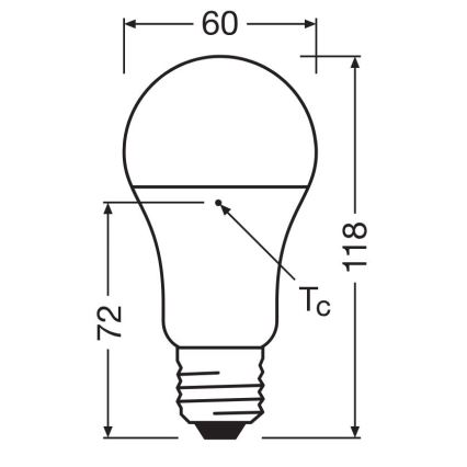 LED Žarulja od reciklirane plastike A100 E27/14W/230V 4000K - Osram