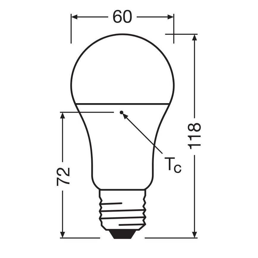 LED Žarulja od reciklirane plastike A100 E27/14W/230V 4000K - Osram