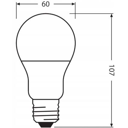 LED Žarulja od reciklirane plastike A60 E27/8,5W/230V 2700K - Ledvance