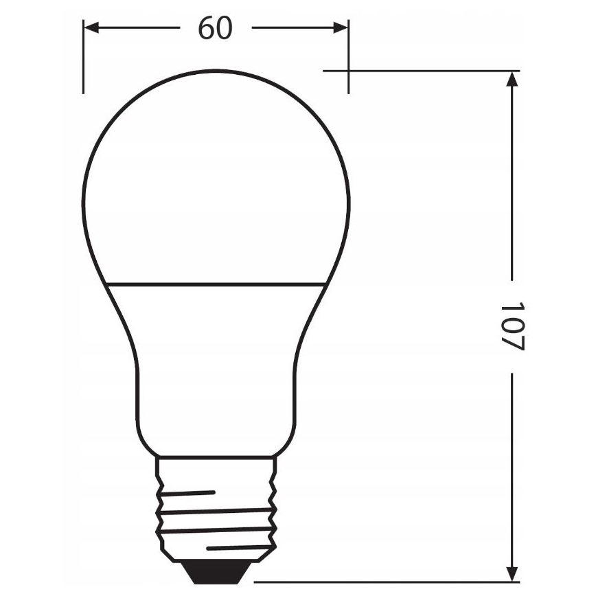 LED Žarulja od reciklirane plastike A60 E27/8,5W/230V 2700K - Ledvance