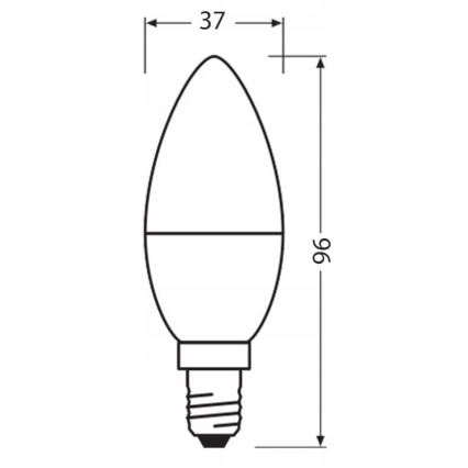 LED Žarulja od reciklirane plastike B40 E14/4,9W/230V 4000K - Ledvance