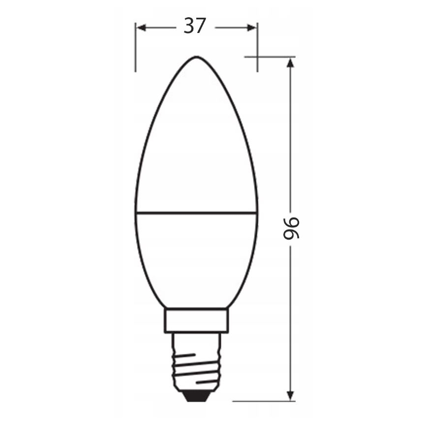 LED Žarulja od reciklirane plastike B40 E14/4,9W/230V 4000K - Ledvance
