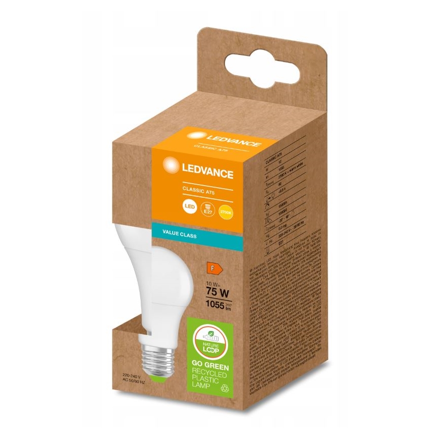 LED Žarulja od reciklirane plastike E27/10W/230V 2700K - Ledvance