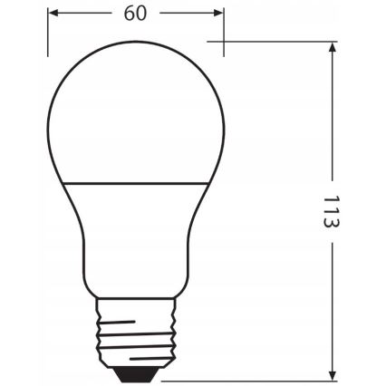 LED Žarulja od reciklirane plastike E27/10W/230V 4000K - Ledvance