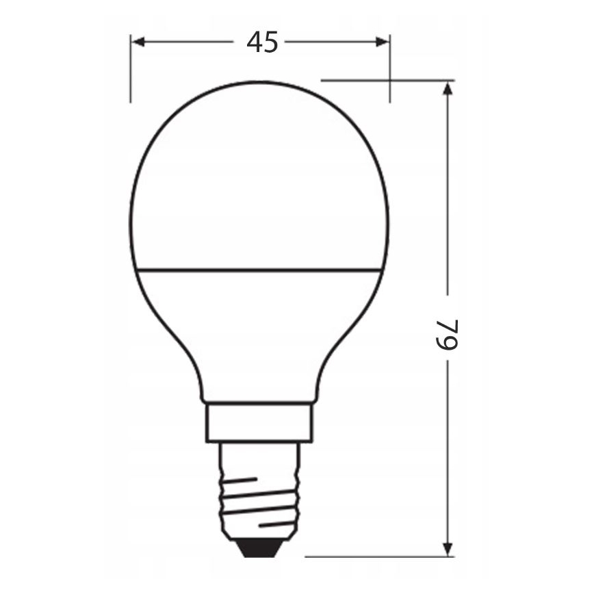 LED Žarulja od reciklirane plastike P45 E14/4,9W/230V 4000K - Ledvance