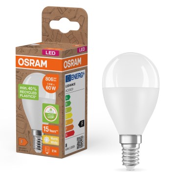 LED žarulja od reciklirane plastike P45 E14/7,5W/230V 2700K - Osram