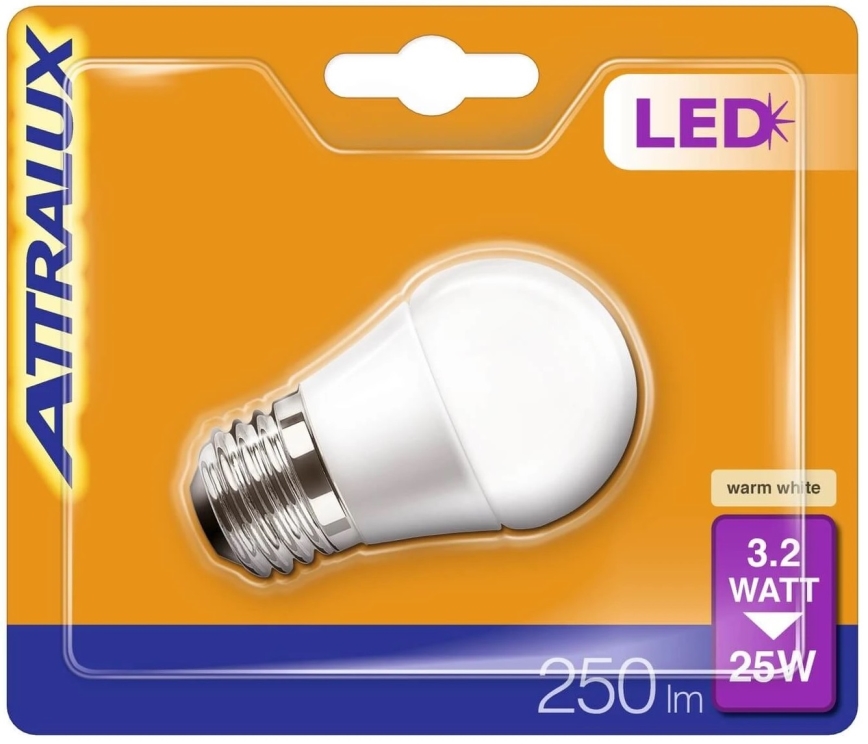 LED Žarulja P45 E27/3,2W/230V 2700K - Attralux